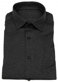 OLYMP Shirt - Level 5 Body Fit - 24/7 Flex Jersey - Anthracite