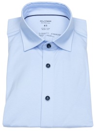 OLYMP Hemd - Level 5 Body Fit - 24/7 Flex Jersey - hellblau - ohne OVP