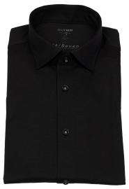 OLYMP Hemd - Level 5 Body Fit - 24/7 Flex Jersey - schwarz - ohne OVP