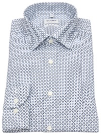 OLYMP Hemd - Level 5 Body Fit - blau / hellblau / weiß - extra langer 69cm Arm