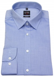 OLYMP Hemd - Level Five Body Fit - Chambray - blau - 69cm Arm