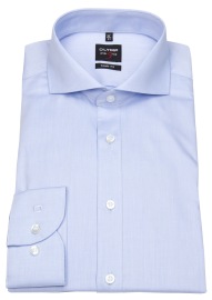 OLYMP Shirt - Level Five Body Fit - Cutaway Collar - Finetwill Light Blue - w/o OP