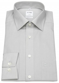 OLYMP Shirt - Luxor Comfort Fit - Chambray - Light Grey