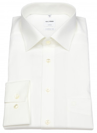 OLYMP Hemd - Luxor Comfort Fit - New Kent Kragen - helles beige