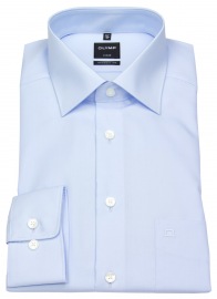 OLYMP Shirt - Luxor Modern Fit - Kent Collar - Light Blue
