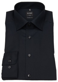 OLYMP Hemd - Luxor Modern Fit - ohne Brusttasche - schwarz - ohne OVP