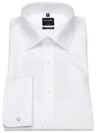 OLYMP Hemd - Luxor Modern Fit - Umschlagmanschette - weiß - ohne OVP