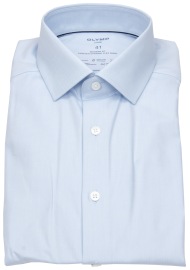 OLYMP Hemd - Modern Fit - 24/7 Dynamic  Flex Shirt - Kentkragen - hellblau