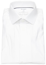 OLYMP Hemd - Modern Fit - 24/7 Dynamic Flex Shirt - Kentkragen - weiß