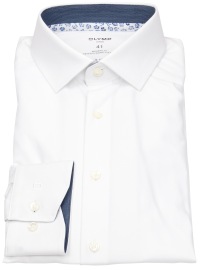 OLYMP Hemd - Modern Fit - 24/7 Dynamic Flex Shirt - Patch - weiß