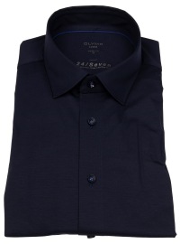 OLYMP Hemd - Modern Fit - 24/7 Flex Jersey - dunkelblau - ohne OVP