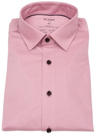 OLYMP Hemd - Modern Fit - 24/7 Flex Jersey - mauve