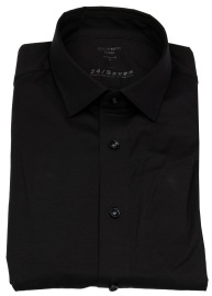 OLYMP Hemd - Modern Fit - 24/7 Flex Jersey - schwarz - ohne OVP
