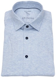 OLYMP Hemd - No. 6 Super Slim - 24/7 Flex Jersey - hellblau