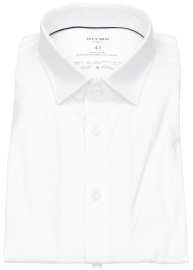 OLYMP Hemd - No. 6 Super Slim - 24/7 Flex Jersey - weiß