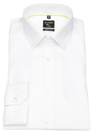 OLYMP Hemd - No. Six Super Slim - Twill - extra blickdicht - weiß - ohne OVP