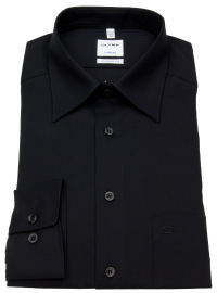 OLYMP Hemd - Tendenz Modern Fit - Kentkragen - schwarz