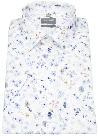 OLYMP Kurzarmhemd - Comfort Fit - New Kent - floraler Print - mehrfarbig