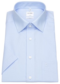 OLYMP Kurzarmhemd - Comfort Fit - New Kent Kragen - hellblau - ohne OVP