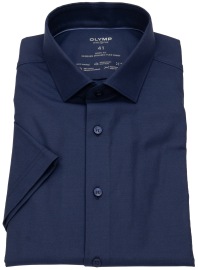 OLYMP Kurzarmhemd - Level 5 Body Fit - 24/7 Climate Control Shirt - dunkelblau