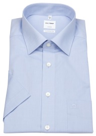OLYMP Kurzarmhemd - Luxor Comfort Fit - Chambray - hellblau - ohne OVP