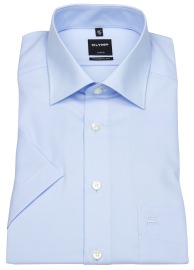 OLYMP Kurzarmhemd - Luxor Modern Fit - hellblau - ohne OVP