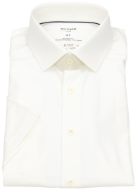 OLYMP Kurzarmhemd - Modern Fit - 24/7 Dynamic Flex Shirt - helles beige