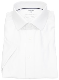 OLYMP Kurzarmhemd - Modern Fit - 24/7 Dynamic Flex Shirt - weiß