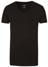 OLYMP Level Five Body Fit - T-Shirt - V-Ausschnitt - schwarz