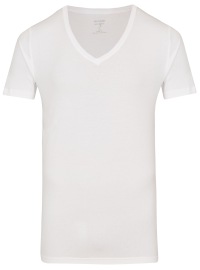 OLYMP Level Five Body Fit - T-Shirt - V-Ausschnitt - weiß - ohne OVP