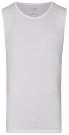 OLYMP Level Five Body Fit - Tank Top - Round-neck - White