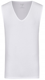 OLYMP Level Five Body Fit - Tank Top - tiefer V-Ausschnitt - weiß - ohne OVP