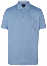 OLYMP Poloshirt - Casual Fit - Active Dry - hellblau