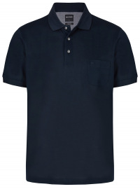 OLYMP Poloshirt - Casual Fit - Piqué - dunkelblau