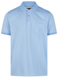 OLYMP Poloshirt - Casual Fit - Piqué - hellblau