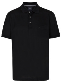 OLYMP Poloshirt - Casual Fit - Piqué - schwarz