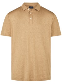 OLYMP Poloshirt - Regular Fit - Casual - Leinen - caramel