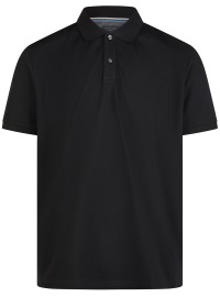 OLYMP Poloshirt - Regular Fit - Piqué - schwarz