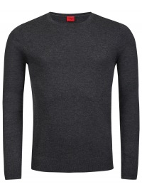 OLYMP Pullover - Level Five Casual - Merinowolle - Rundhals - anthrazit