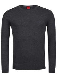 OLYMP Pullover - Level Five Casual - Merinowolle - Rundhals - anthrazit - ohne OVP