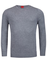 OLYMP Pullover - Level Five Casual - Merinowolle - Rundhals - grau - ohne OVP