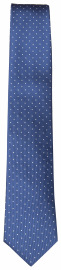 OLYMP Silk Tie - Slim - Fine Dots - Blue