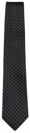 OLYMP Silk Tie - Slim - Fine Dots - Black