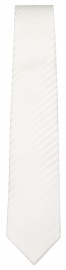 OLYMP Seidenkrawatte - weiß / beige gestreift