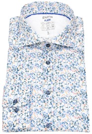 Pure Hemd - Slim Fit - FLXBL Shirt - Haifischkragen - Print - mehrfarbig