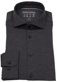 Pure Hemd - Slim Fit - Functional Shirt - Haifischkragen - anthrazit