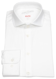 Pure Hemd - Slim Fit - Functional Shirt - Haifischkragen - weiß - ohne OVP