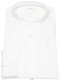 Pure Hemd - Slim Fit - Functional Shirt - Stehkragen - weiß