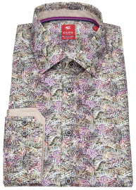 Pure Hemd - Slim Fit - Kentkragen  - Print - mehrfarbig