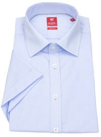 Pure Kurzarmhemd - Slim Fit - Kentkragen - hellblau